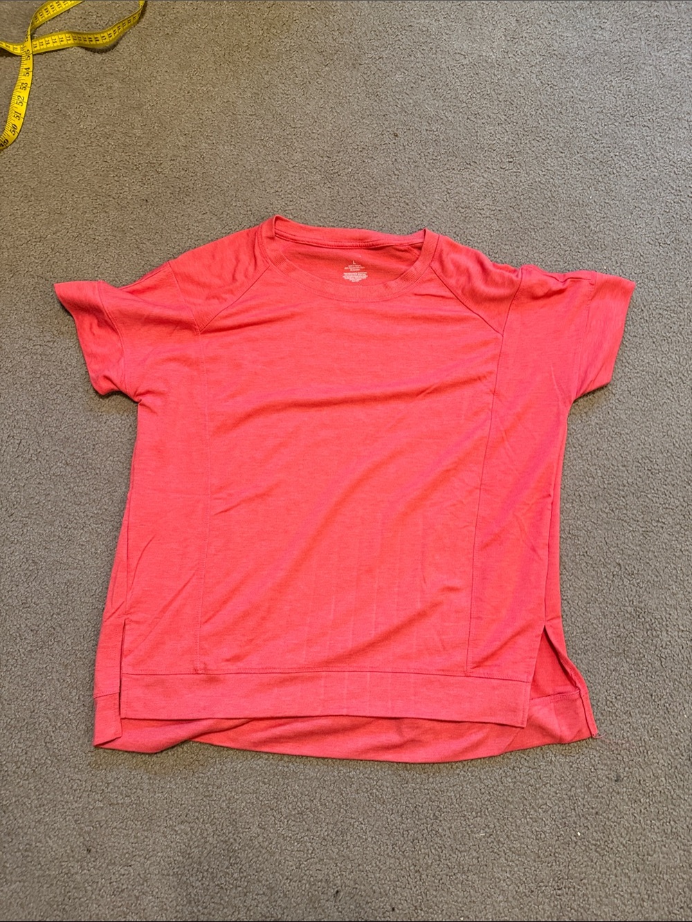 Sonoma Coral Crewneck Short Sleeve Top